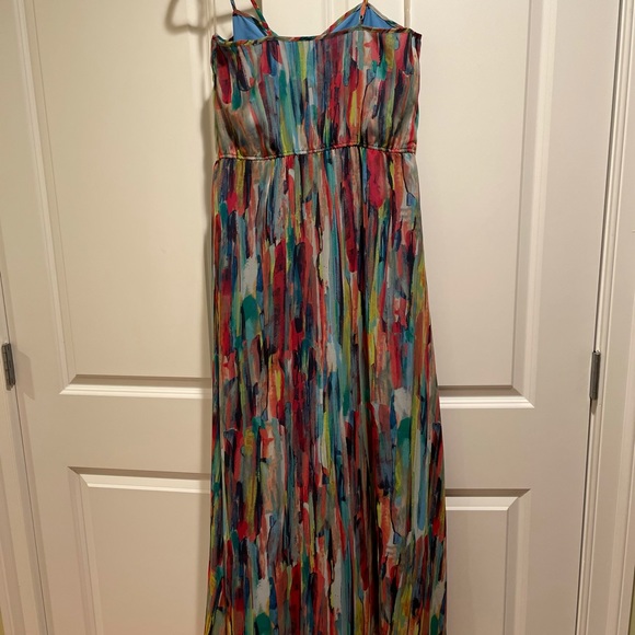 Jack vertical watercolor maxi dress. - Picture 2 of 3